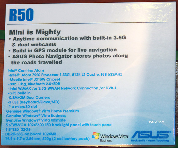 [Asus] Asus 展出搭載 Atom 的 R50