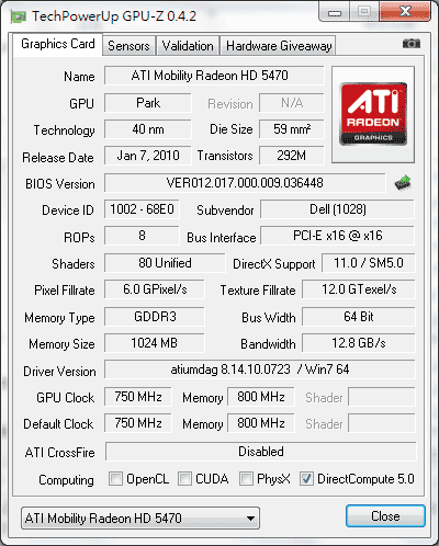 [Dell] ATI HD5470獨顯 Dell Inspiron 14R實測